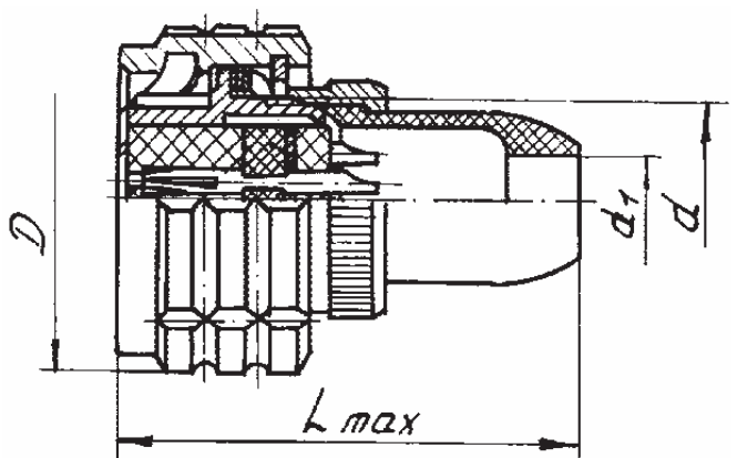 Розетка кабельная ОНЦ-БС-1(2)